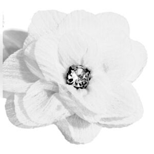 ⚪️🤍⚪️ “PERENNIAL PALACE” WHITE SILKY CHIFFON HAIR CLIPS ~ PAPARAZZI❗️⚪️⚪️⚪️